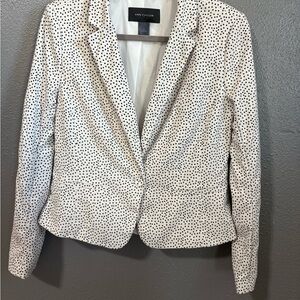 Ann Taylor Black and White Polka Dot Blazer